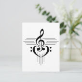 Carte Postale Music Lovers Custom Symbol Products (Debout devant)