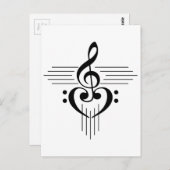 Carte Postale Music Lovers Custom Symbol Products (Devant / Derrière)