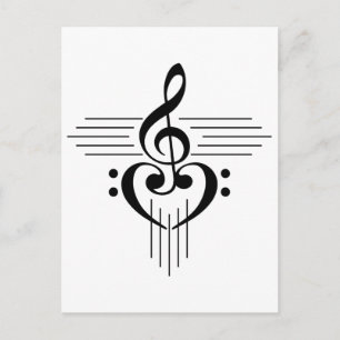 Carte Postale Music Lovers Custom Symbol Products