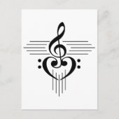 Carte Postale Music Lovers Custom Symbol Products (Devant)
