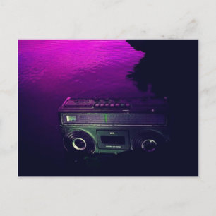 Carte Postale Music Nite Postcard par Jokeapptv tm