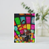 Carte Postale Music Piano Keys Notes Enseignant Destiny Instrume (Debout devant)