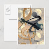 Carte Postale Music Stringed Instrument Guitare Destiny Digital (Devant / Derrière)