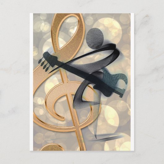 Carte Postale Music Stringed Instrument Guitare Destiny Digital (Devant)