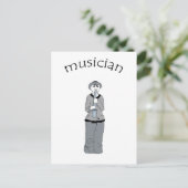 Carte Postale musicien (Debout devant)