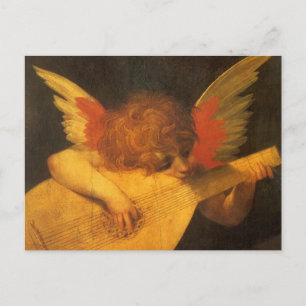 Carte Postale Musicien Angel Lecture par Rosso Fiorentino