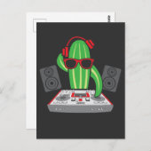 Carte Postale Musicien de musique électronique Rave Pickle DJ Pl (Devant / Derrière)