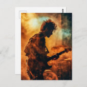 Carte Postale Musicien de rock (Devant / Derrière)