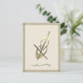 Carte Postale Musicien de violoncelle d'or (Debout devant)