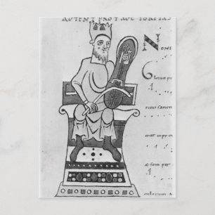 Carte Postale Musicien jouant d'une croupe