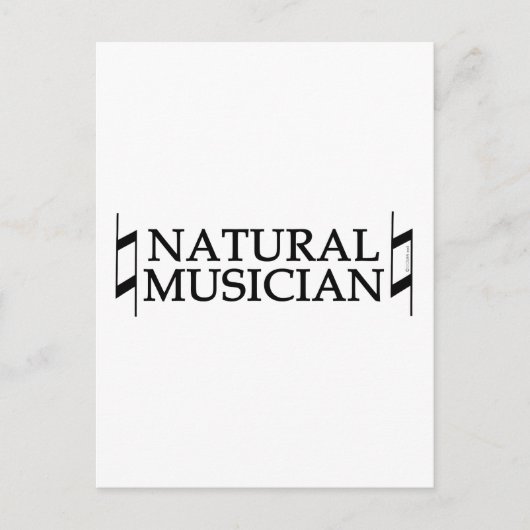 Carte Postale Musicien naturel (Devant)