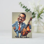 Carte Postale musiciens de jazz (Debout devant)