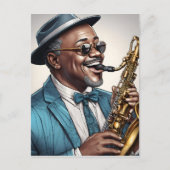Carte Postale musiciens de jazz (Devant)
