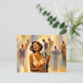 Carte Postale Musiciens de jazz (Debout devant)