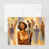 Carte Postale Musiciens de jazz (Devant / Derrière)