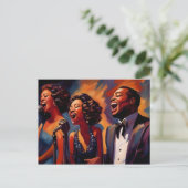 Carte Postale Musiciens de jazz (Debout devant)