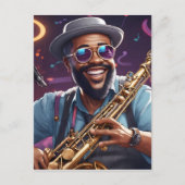 Carte Postale musiciens de jazz (Devant)