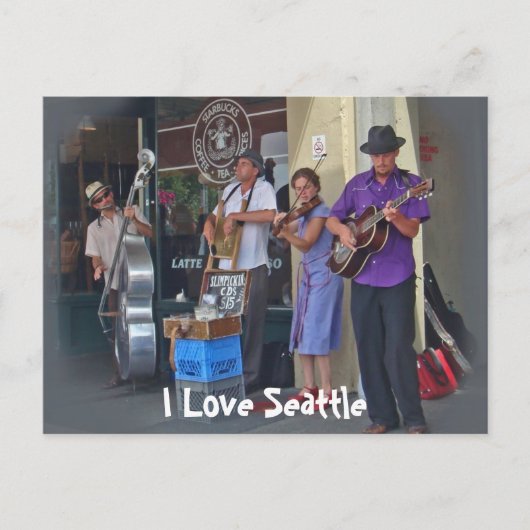 Carte Postale Musiciens de rue (Devant)