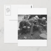 Carte Postale Musiciens de rue du Tennessee, années 1930 (Devant / Derrière)