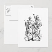 Carte Postale Musiciens Hova (Devant / Derrière)