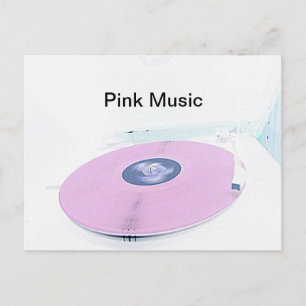 Carte Postale Musik rose