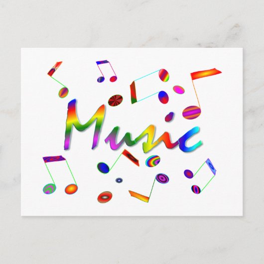 Carte Postale Musique (Devant)