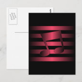 Carte Postale musique (Devant / Derrière)