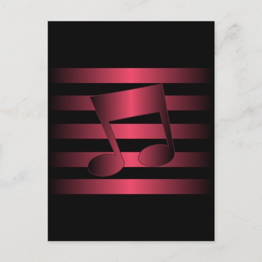 Carte Postale musique (Devant)