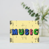 Carte Postale Musique (Debout devant)