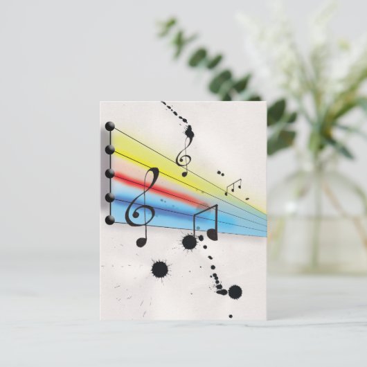 Carte Postale Musique (Debout devant)