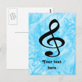 Carte Postale Musique (Devant / Derrière)