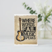 Carte Postale musique (Debout devant)