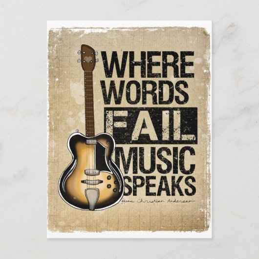 Carte Postale musique (Devant)