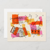 Carte Postale Musique (Devant / Derrière)