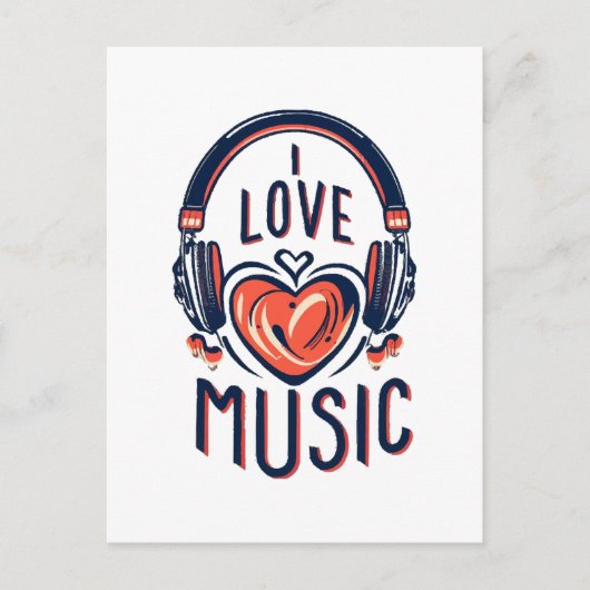 Carte Postale musique (Devant)