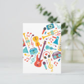 Carte Postale Musique (Debout devant)