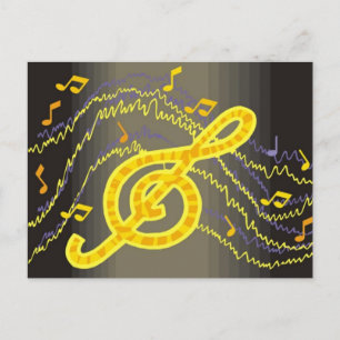 Carte postale Musique