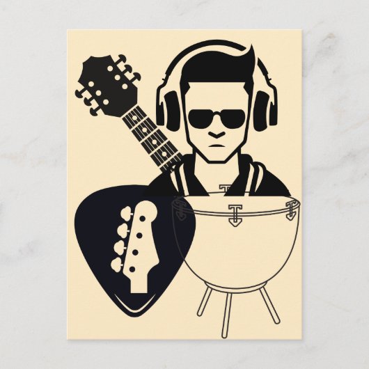 Carte Postale Musique à gogo (Devant)