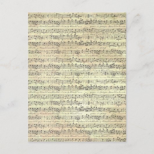 Carte Postale musique ancienne (Devant)