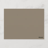 Carte Postale Musique ancienne avec motif floral or rose Merci (Dos)