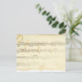 Carte Postale Musique Antique Sheet (Debout devant)