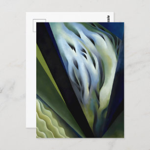 Carte Postale Musique bleue et verte par Georgia O'Keeffe