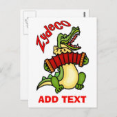 Carte Postale Musique cajun (Devant / Derrière)