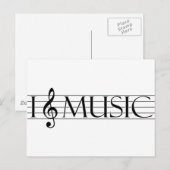 Carte Postale musique cardiaque 2 (Devant / Derrière)