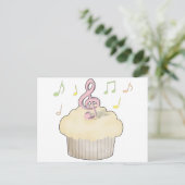 Carte Postale Musique Cupcake (Debout devant)