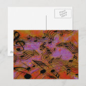 CARTE POSTALE MUSIQUE DANS L'AIR (Devant / Derrière)