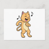Carte Postale Musique de danse pour chats (Devant)