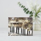 Carte Postale Musique de piano (Debout devant)