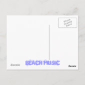 Carte Postale musique de plage (Dos)