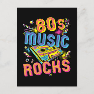 Carte Postale Musique des années 80 Rock des années 80